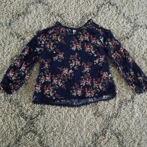 Girls floral top
